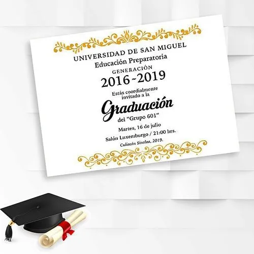 INVITACIONES DE GRADUACIONES EN CULIACÁN