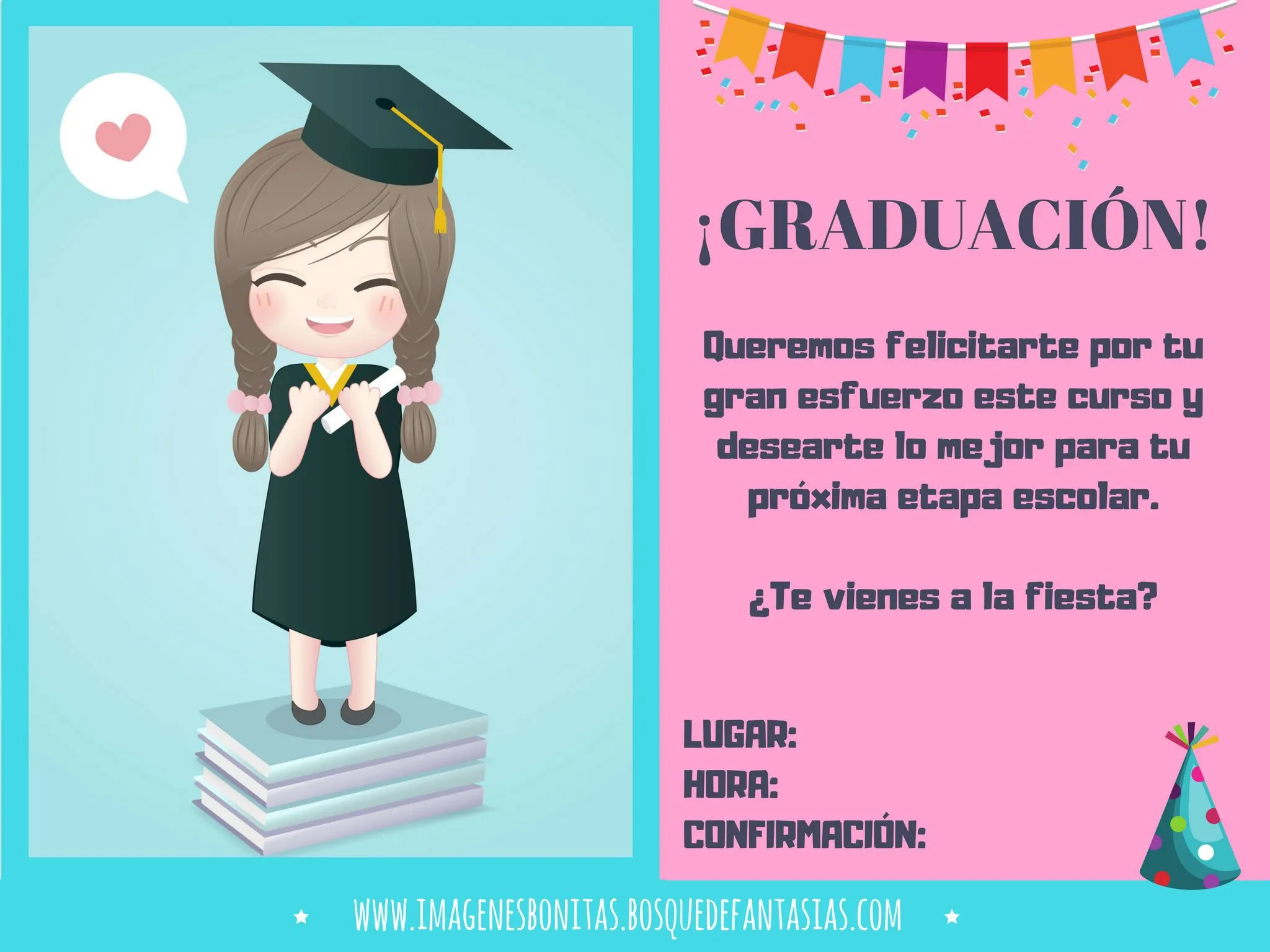 INVITACIONES PARA GRADUACIONES ® Tarjetas infantiles INVITACIONES PARA GRADUACIONES ® Tarjetas infantiles