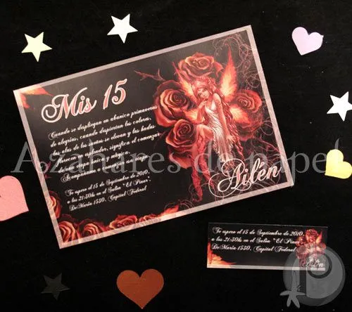 Participaciones, tarjetas y souveniers: Invitación 15 años Participaciones, tarjetas y souveniers: Invitación 15 años