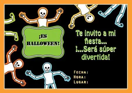 Invitaciones de Halloween