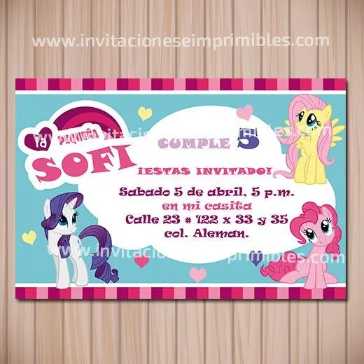 Invitaciones imprimibles on Pinterest | Mickey Mouse, My Little ... Invitaciones imprimibles on Pinterest | Mickey Mouse, My Little ...