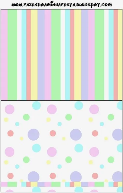 Invitaciones para Imprimir Gratis con lunares de colores pastel ... Invitaciones para Imprimir Gratis con lunares de colores pastel ...