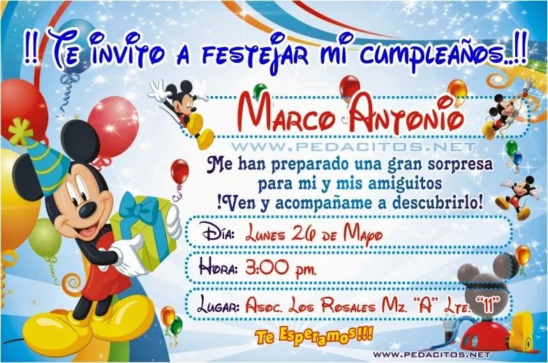 Invitaciones para Imprimir - Tarjetas para Rellenar GRATIS