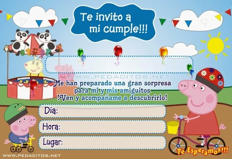 Invitaciones para Imprimir - Tarjetas para Rellenar GRATIS