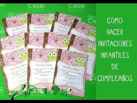 Invitaciones infantiles de cumpleaños - YouTube Invitaciones infantiles de cumpleaños - YouTube