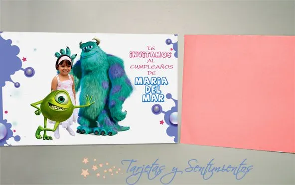 Invitaciones para cumpleaños de Monster INC - Imagui Invitaciones para cumpleaños de Monster INC - Imagui
