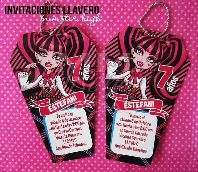 Invitaciones LLavero Monster High! | Flickr - Photo Sharing!