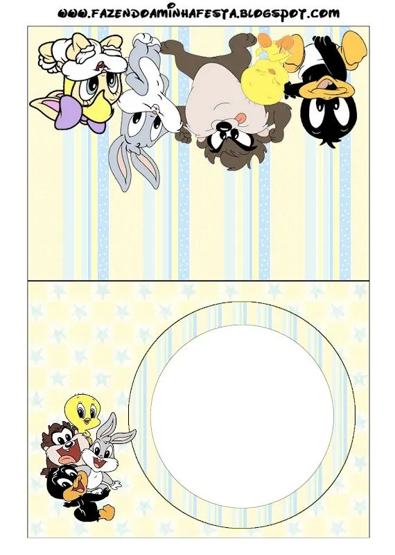 Invitaciónes de looney tunes bebés - Imagui