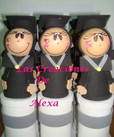 Fofuchas para graduación paso a paso - Imagui