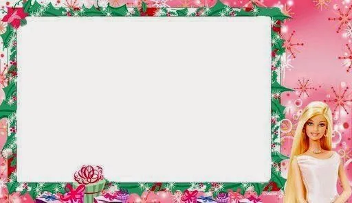 Invitaciones o Marcos para Fotos de Barbie para Imprimir Gratis ...
