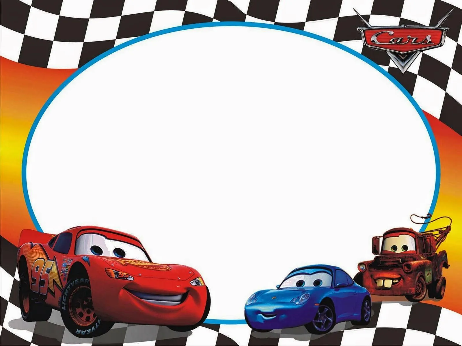 Invitaciones o Marcos para Fotos de Cars para Imprimir Gratis ... Invitaciones o Marcos para Fotos de Cars para Imprimir Gratis ...