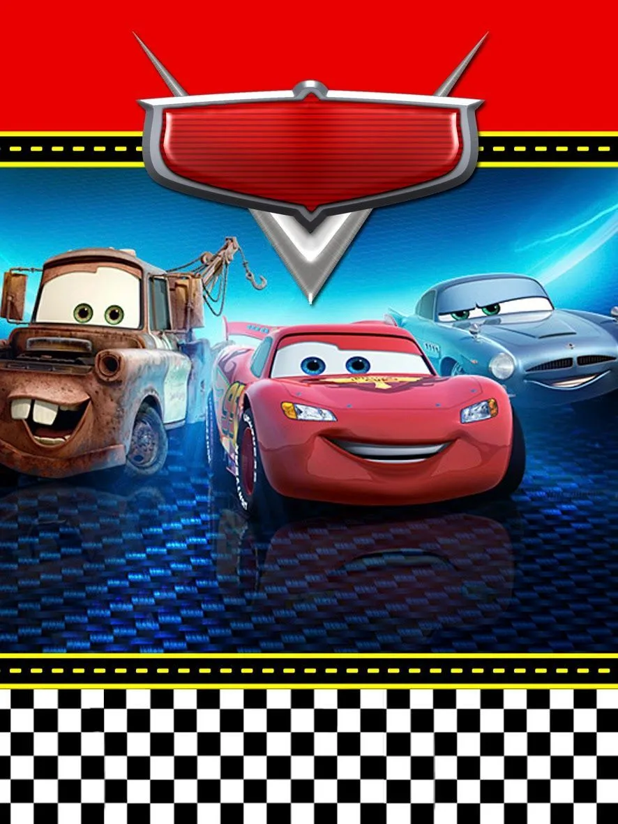 Invitaciones o Marcos para Fotos de Cars para Imprimir Gratis ...