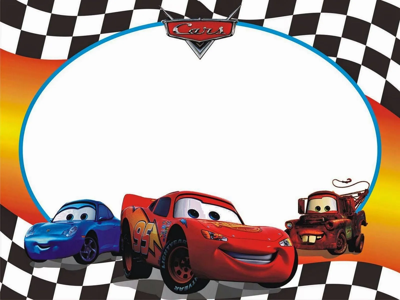 Invitaciones o Marcos para Fotos de Cars para Imprimir Gratis ... Invitaciones o Marcos para Fotos de Cars para Imprimir Gratis ...