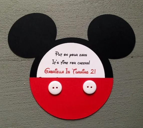 Tarjetas de Mickey Mouse hechas a mano - Imagui Tarjetas de Mickey Mouse hechas a mano - Imagui