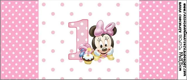 Invitaciones de Minnie en su Primer Año para Imprimir Gratis ...