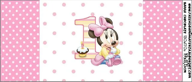 Invitaciones de Minnie en su Primer Año para Imprimir Gratis ...