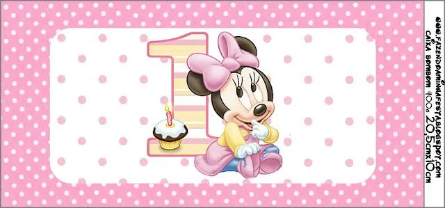 Invitaciones de Minnie en su Primer Año para Imprimir Gratis ... Invitaciones de Minnie en su Primer Año para Imprimir Gratis ...