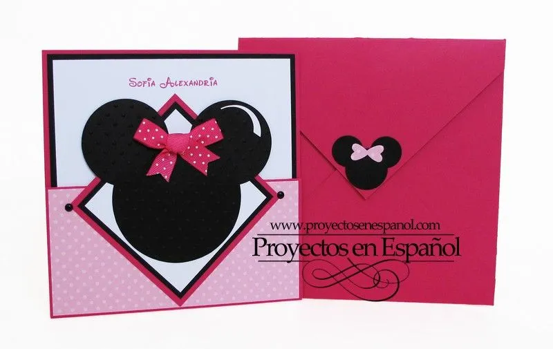 COQUETERIAS MANUALES: INVITACION DE MINNIE MOUSE