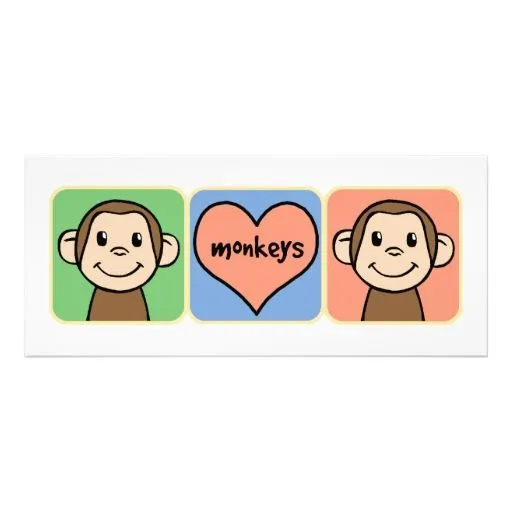 Invitaciones Monos | Invitaciones Monos para cumpleaños, bodas ...