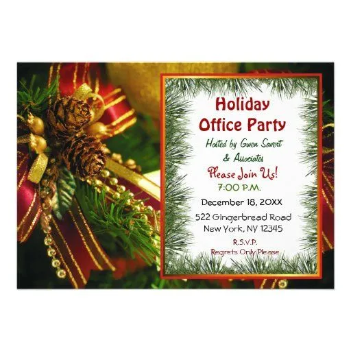 Invitaciones del navidad del pino y de los arcos invitacion ... Invitaciones del navidad del pino y de los arcos invitacion ...