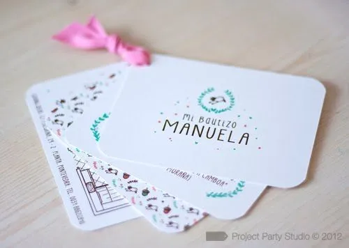 Invitaciones originales y bonitas para un bautizo | Fiestas ...