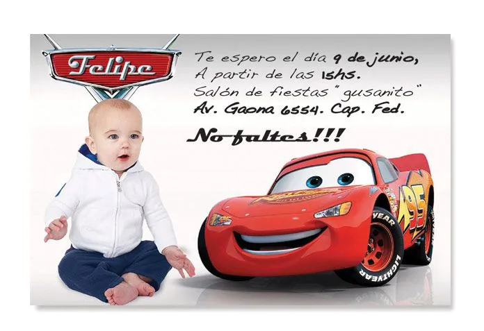 Cars // invitaciones personalizadas - Fiestas Cancheras Cars // invitaciones personalizadas - Fiestas Cancheras