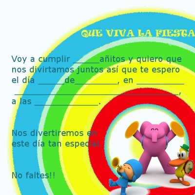 Invitaciones de Pocoyó para imprimir | Fiesta101 Invitaciones de Pocoyó para imprimir | Fiesta101
