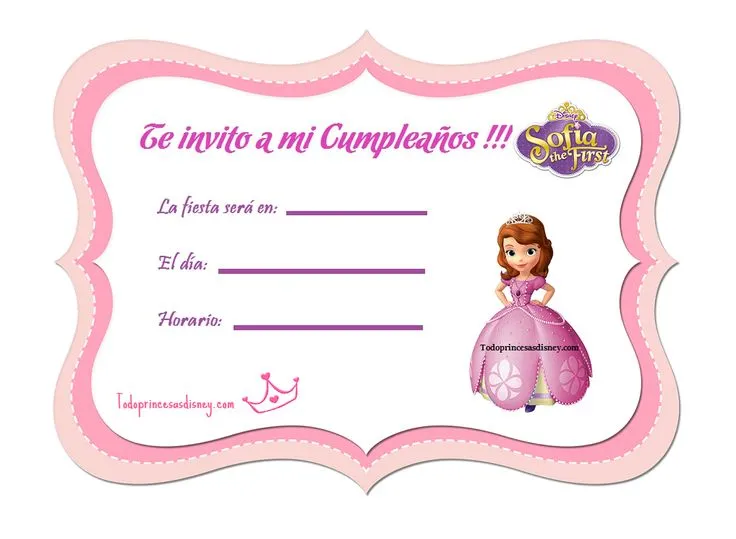 Invitaciones De Princesa Sofia | Invitaciones de Cumpleaños con ... Invitaciones De Princesa Sofia | Invitaciones de Cumpleaños con ...