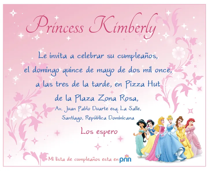 Frases para invitaciónes cumpleaños princesas - Imagui Frases para invitaciónes cumpleaños princesas - Imagui