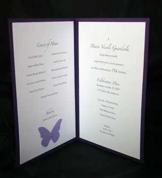 Invitaciones para quinceañeras: Invitación de quince años morada ... Invitaciones para quinceañeras: Invitación de quince años morada ...