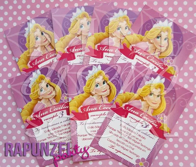 Invitaciónes originales de Rapunzel - Imagui Invitaciónes originales de Rapunzel - Imagui