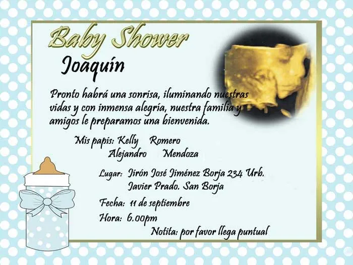 Invitaciones y Recuerdos para Bautizo