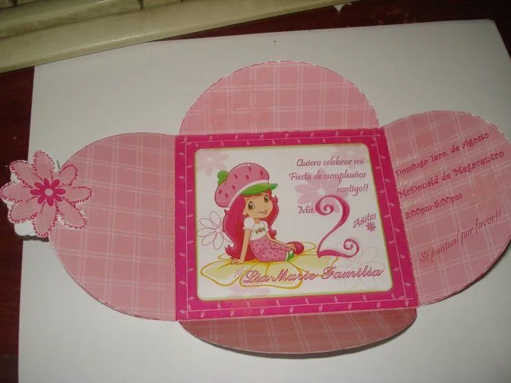 Invitaciónes de rosita fresita bebé - Imagui Invitaciónes de rosita fresita bebé - Imagui