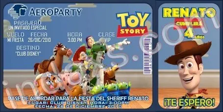 Invitaciónes de toy story para editar gratis - Imagui