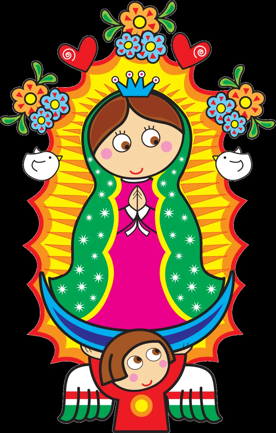 Invitaciónes de virgencita distroller - Imagui
