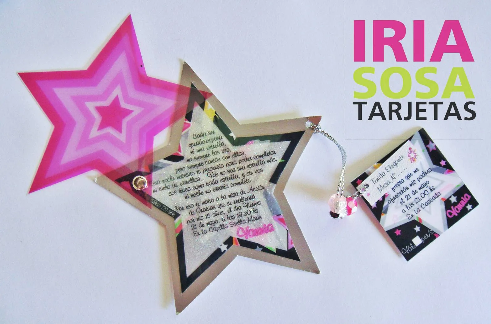 Iria Sosa Tarjetas: Estrellas. 15 años Vania Iria Sosa Tarjetas: Estrellas. 15 años Vania