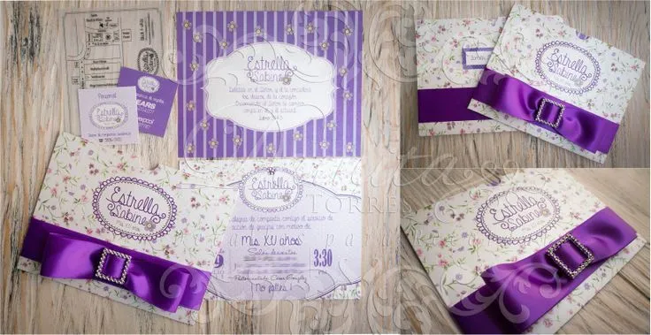Invitaciones XV años con hermoso Diseño personalizado, color ...