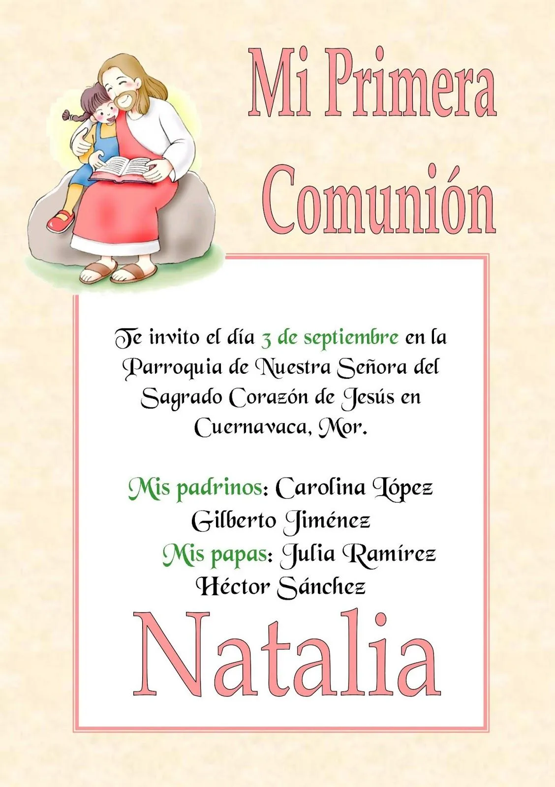 Inviti Invitaciones y Recuerdos: Invitaciones de Primera Comunión ...