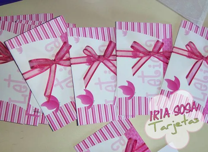 Iria Sosa Tarjetas: Mariposas. 15 años Leticia Magalí