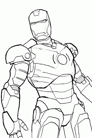 Iron Man para colorear