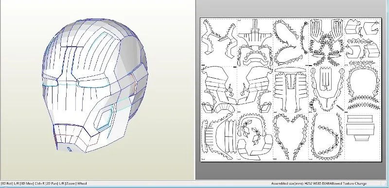 Iron Man Helmet Mark 43 42 pepakura by Gimpe on DeviantArt