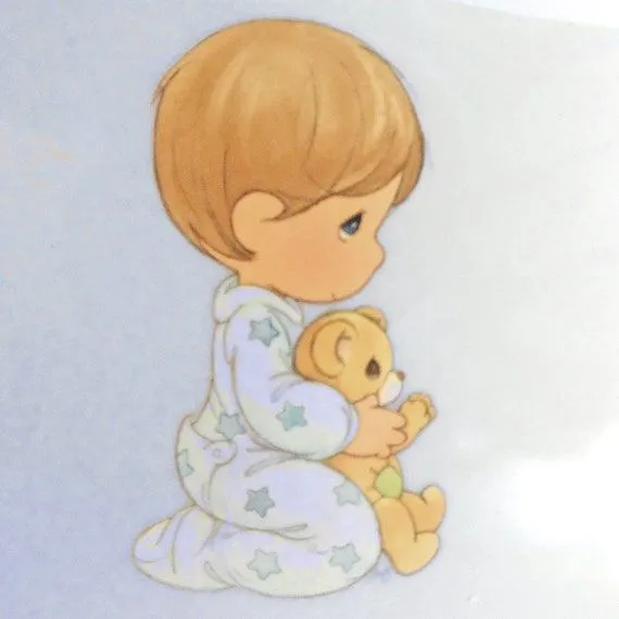 Iron on aplique / Precious Moments/ baby boy praying by PinkyRoo Iron on aplique / Precious Moments/ baby boy praying by PinkyRoo