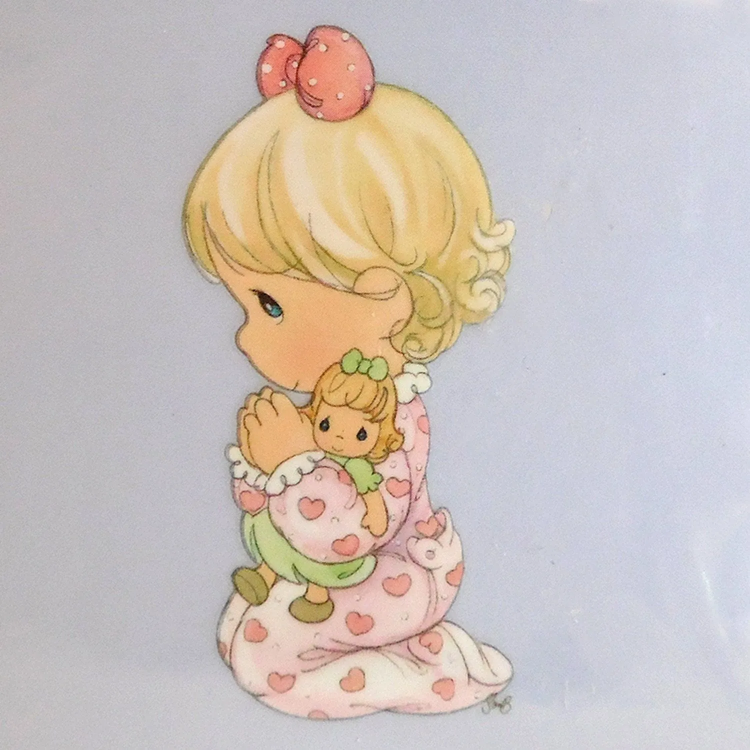 Iron on aplique / Precious Moments/ baby girl praying by PinkyRoo Iron on aplique / Precious Moments/ baby girl praying by PinkyRoo