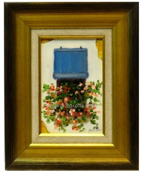 Isabel Yllescas: Ventana con flores - 30x24. Venta de cuadros en ... Isabel Yllescas: Ventana con flores - 30x24. Venta de cuadros en ...