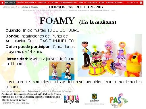 Isla del Sol Interactiva: Cursos en el PAS