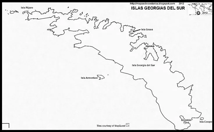 ISLAS GEORGIAS DEL SUR Y SANDWICH DEL SUR , Dependencia de America ...