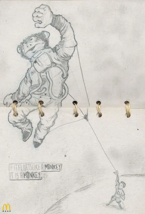 Isramono Studios — “Si flota como un chango, es un chango” Dibujo... Isramono Studios — “Si flota como un chango, es un chango” Dibujo...