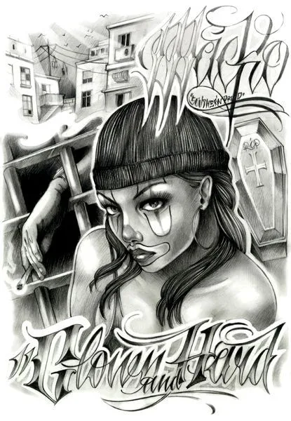 It aint nuthn witout a lil Gansta Art!! on Pinterest | Chicano Art ...