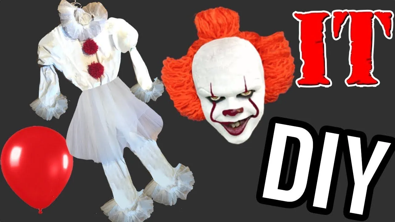 It clown home costume. DIY Halloween costumes - YouTube It clown home costume. DIY Halloween costumes - YouTube