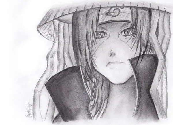 Dibujos de itachi a lapiz - Imagui